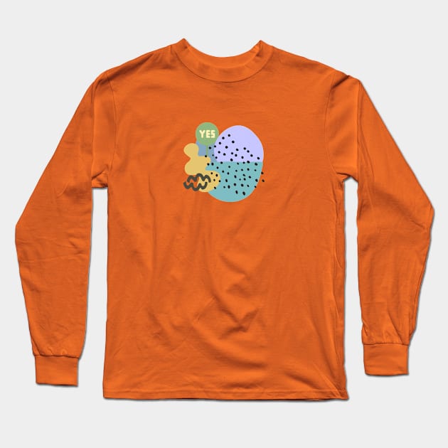 YES Long Sleeve T-Shirt by VeganRiseUp